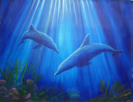 Painting (Blue Sounds)