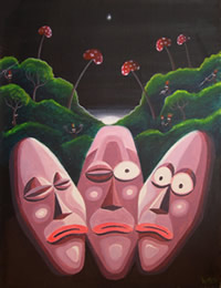 Painting (Mushroom Night)