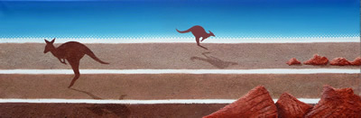 Painting of the outback